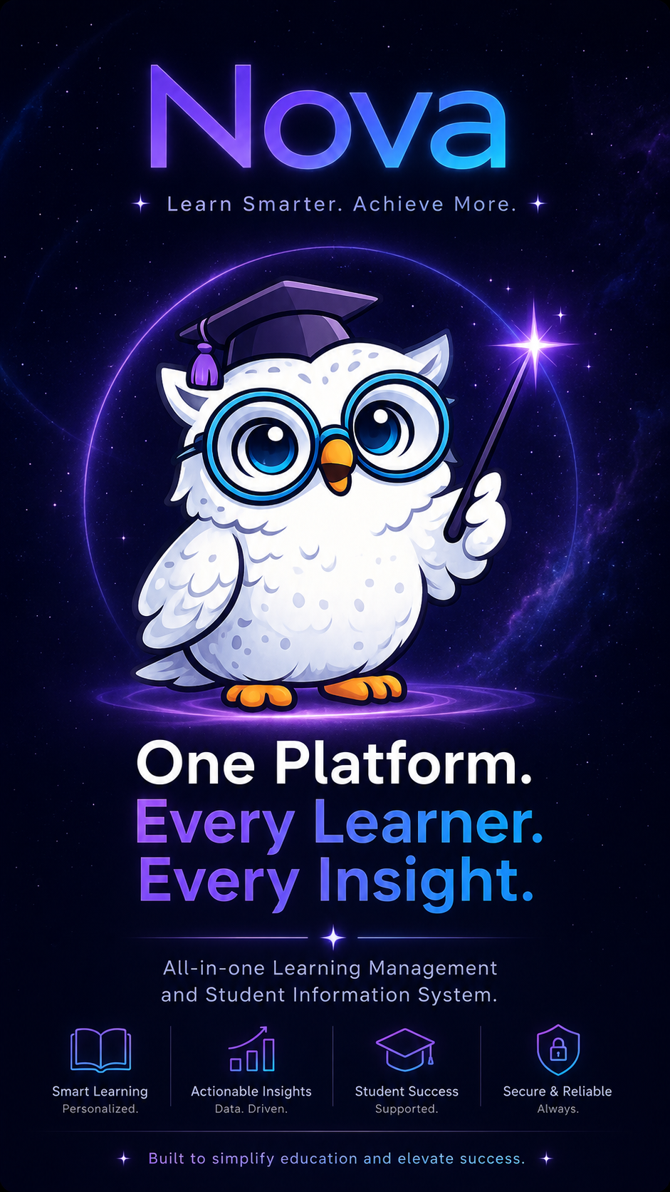 Nova Scholar Owl product poster