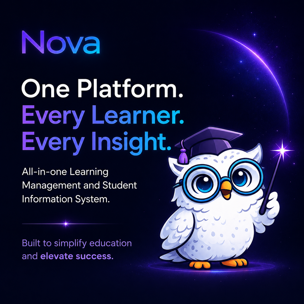Nova Scholar Owl — one platform, every learner, every insight